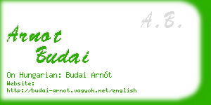 arnot budai business card